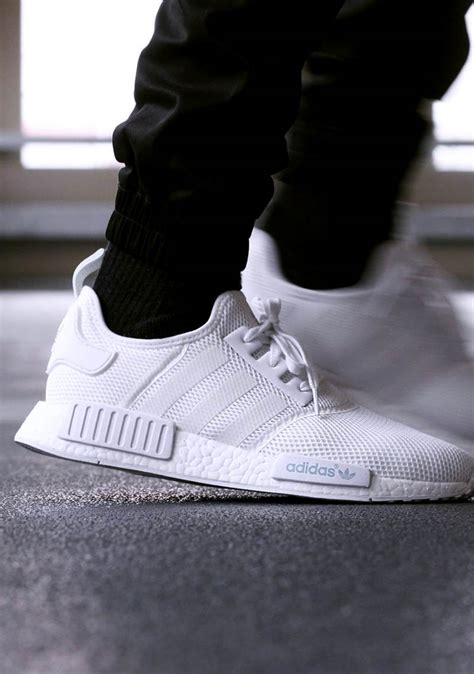 adidas original nmd r1 white|adidas nmd r1 all white.